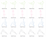 Stickdatei - Yoga Linie - Sport Frau schlicht ♥ einfach ♥ schnell - Sewando
