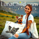 Stickdatei Applikation Yorkshire Terrier "Cindy" - realistisch - FÜR HELLE & DUNKLE STOFFE