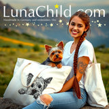 Stickdatei Yorkshire Terrier  "Cindy" - realistisch - Für HELLE STOFFE