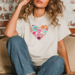 Plotterdatei „You Are Loved“ – Blumen Herz Design | Liebevolle Spruchdatei - Sewando