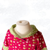 Yuna – Sweatkleid oder Longhoodie mit Teilungsnähten Gr. 86-158 - Sewando