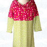 Yuna – Sweatkleid oder Longhoodie mit Teilungsnähten Gr. 86-158 - Sewando