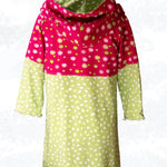 Yuna – Sweatkleid oder Longhoodie mit Teilungsnähten Gr. 86-158 - Sewando