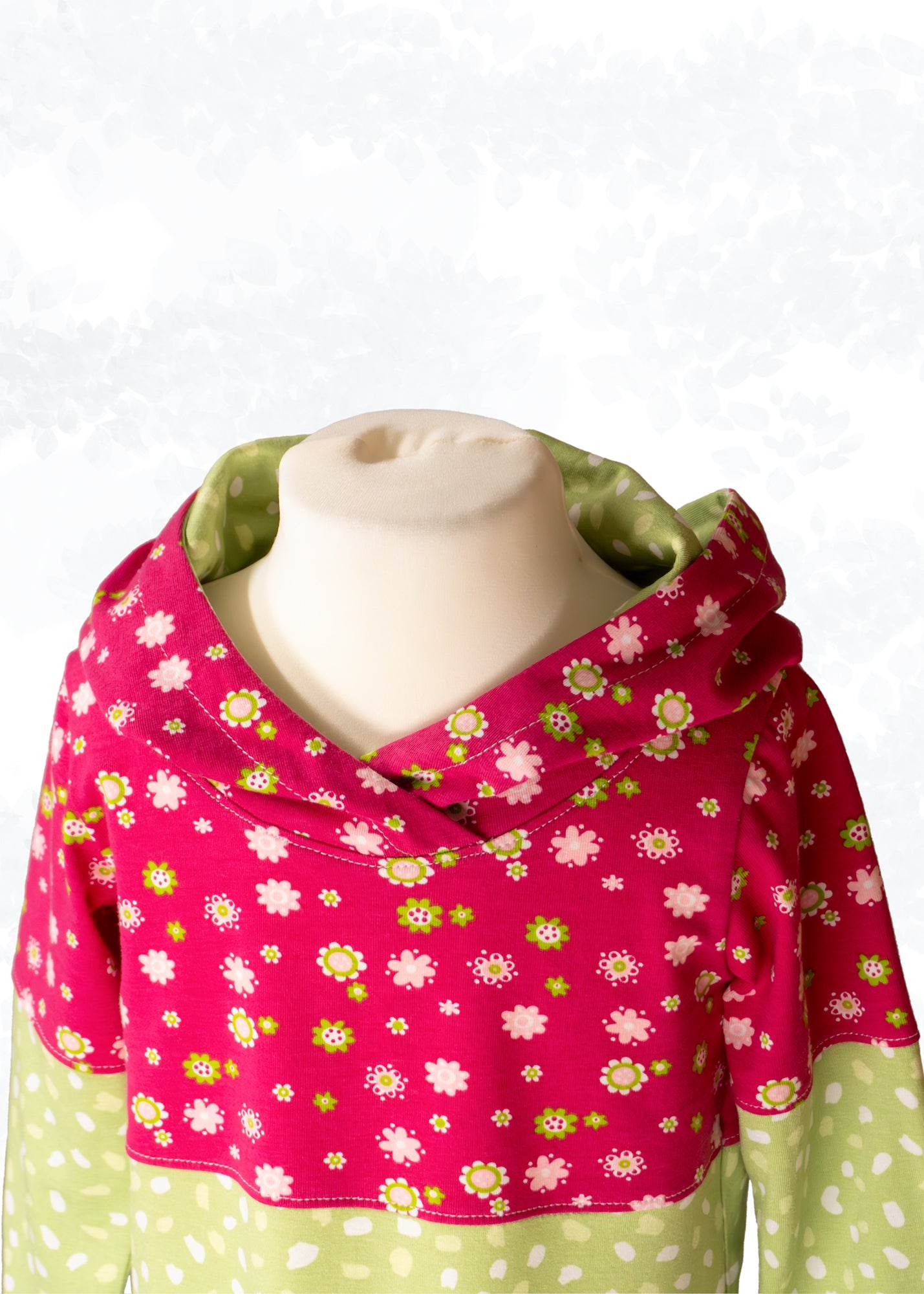 Yuna – Sweatkleid oder Longhoodie mit Teilungsnähten Gr. 86-158 - Sewando