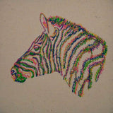 Stickdatei Zebra Scribble in 4 Größen - Sewando