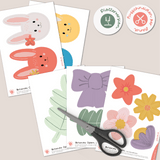 Girlande mit Ostermotiven - Osterdeko (Printable für Schere oder Plotter - Sewando