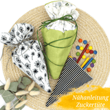 Nähanleitung Zuckertüte Schultüte klein zwei Varianten - Sewando